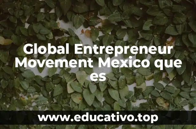 Global Entrepreneur Movement Mexico que es
