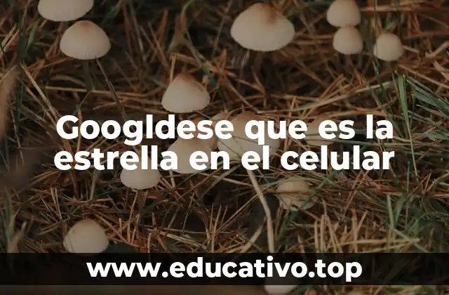 Googldese que es la estrella en el celular
