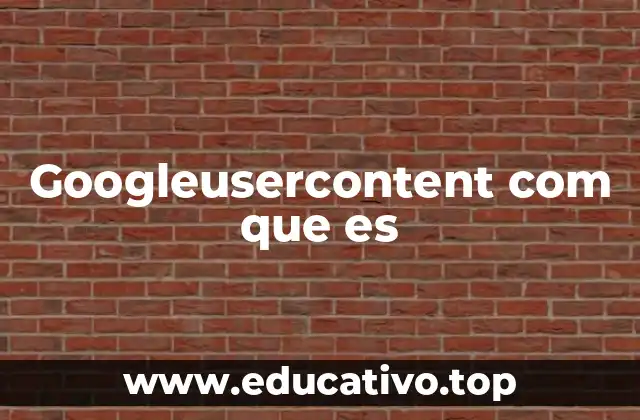 Googleusercontent com que es