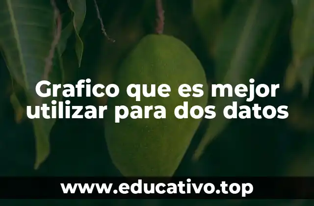 Grafico que es mejor utilizar para dos datos