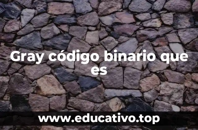Gray código binario que es