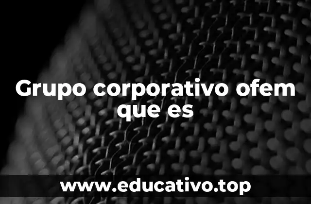 Grupo corporativo ofem que es