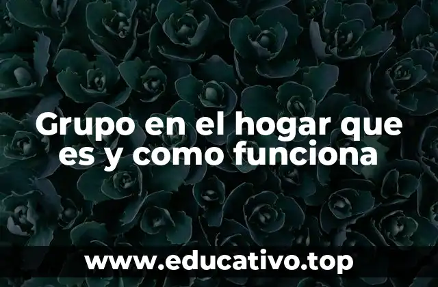 Grupo en el hogar que es y como funciona