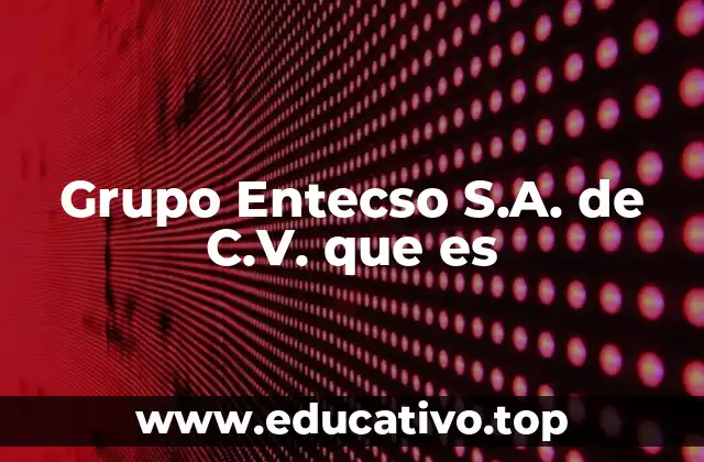 Grupo Entecso S.A. de C.V. que es
