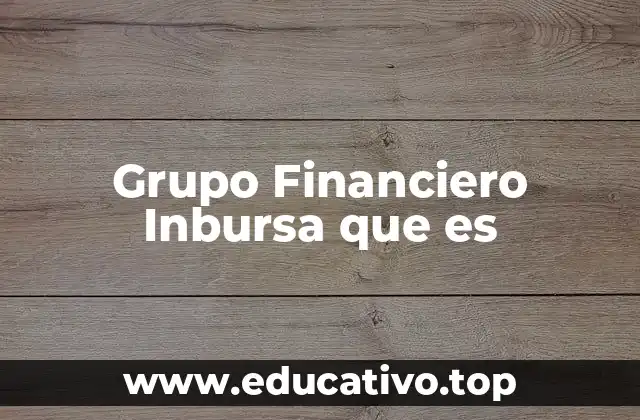 Grupo Financiero Inbursa que es