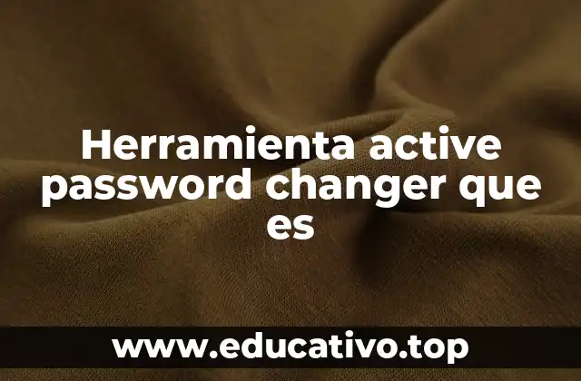 Herramienta active password changer que es