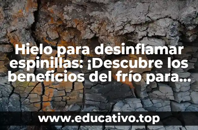 Hielo para desinflamar espinillas: ¡Descubre los beneficios del frío para tu piel!