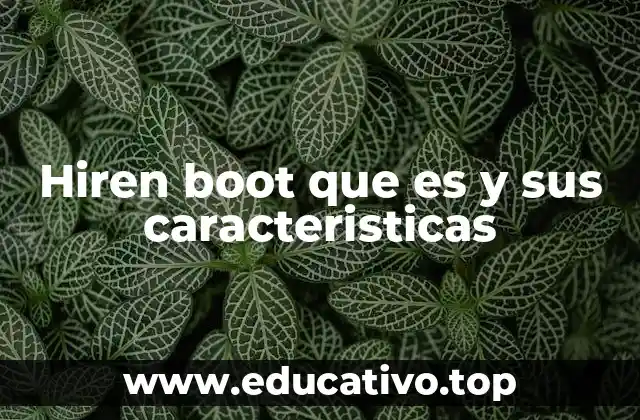 Hiren boot que es y sus caracteristicas