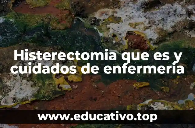 Histerectomia que es y cuidados de enfermeria
