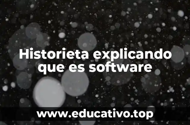 Historieta explicando que es software