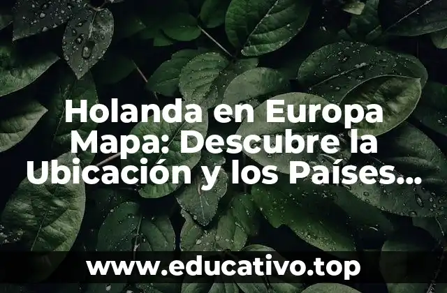 Holanda en Europa Mapa: Descubre la Ubicación y los Países Vecinos de los Países Bajos