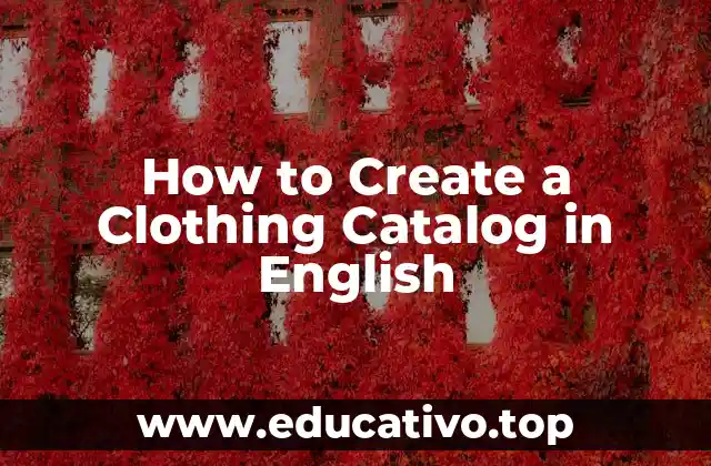 How to Create a Clothing Catalog in English