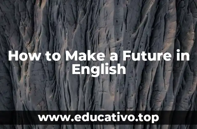 How to Make a Future in English