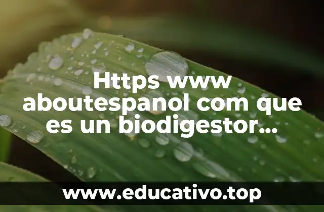 Https www aboutespanol com que es un biodigestor 3417683