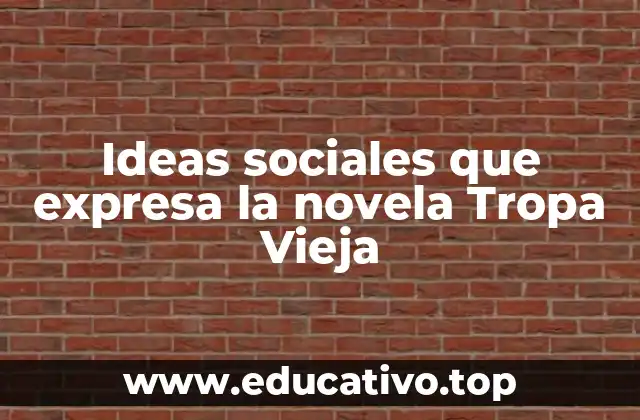 Ideas sociales que expresa la novela Tropa Vieja