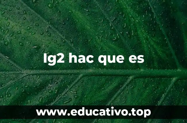 Ig2 hac que es