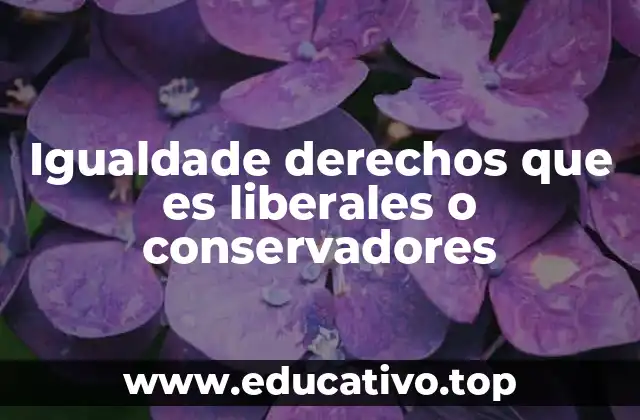 Igualdade derechos que es liberales o conservadores
