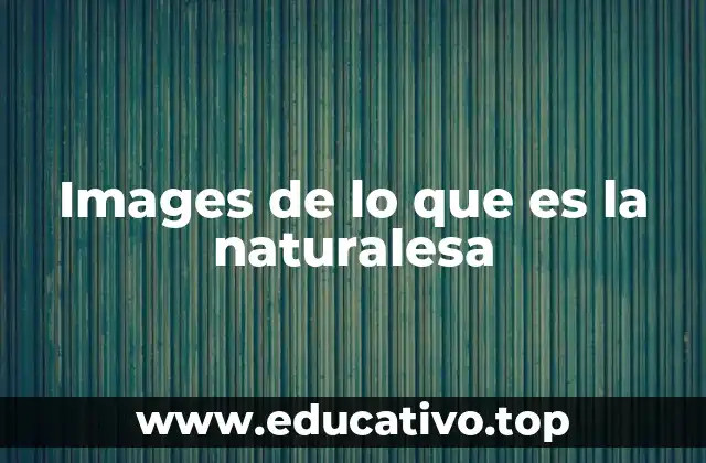 Images de lo que es la naturalesa