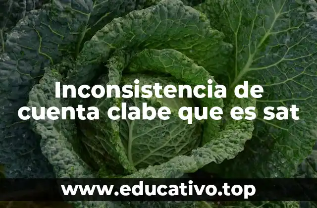 Inconsistencia de cuenta clabe que es sat