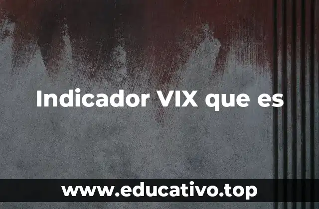Indicador VIX que es