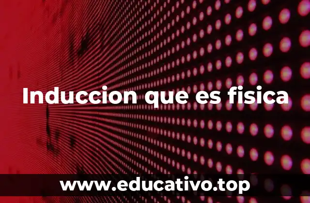 Induccion que es fisica