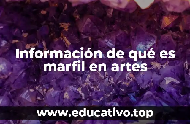 Información de qué es marfil en artes