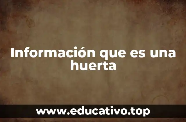 El papel de las huertas en la vida moderna