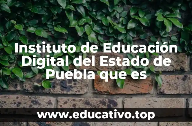 Instituto de Educación Digital del Estado de Puebla que es