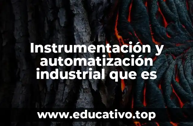Instrumentación y automatización industrial que es