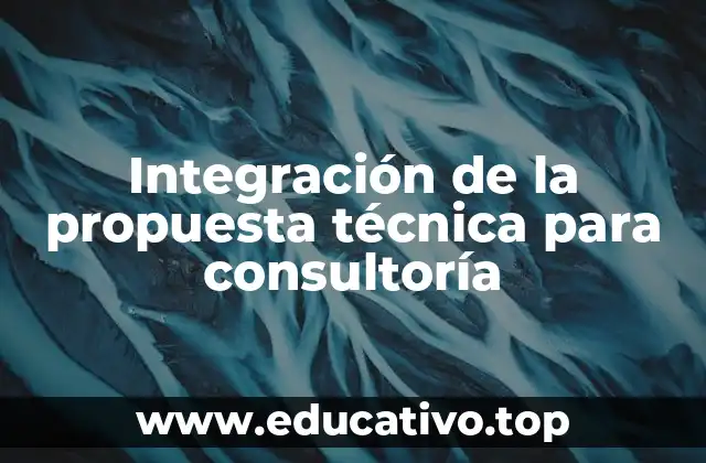 Integración de la propuesta técnica para consultoría