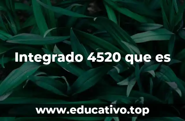 Integrado 4520 que es