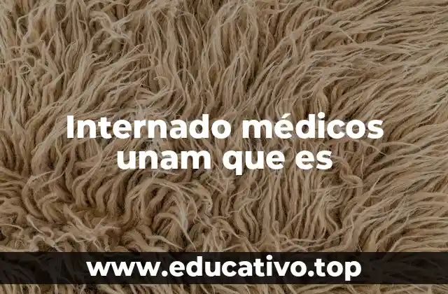 Internado médicos unam que es
