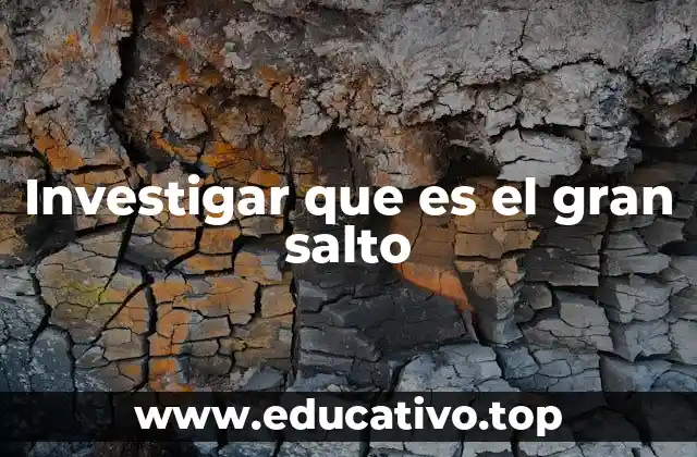 Investigar que es el gran salto