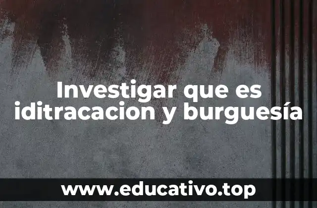 ¿Cuál es la relación entre la burguesía y los cambios económicos?