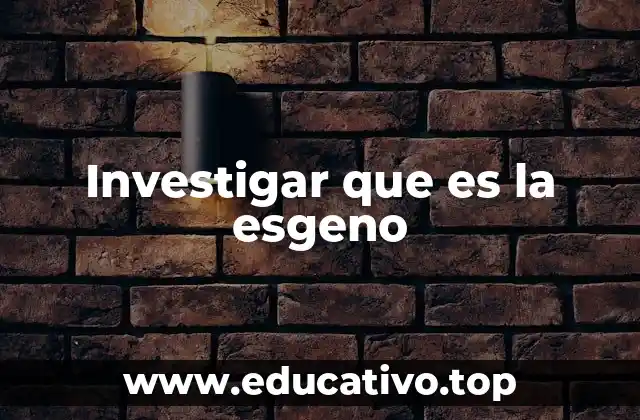 La esgeno en contextos filosóficos y antropológicos