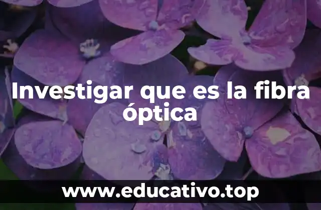 La fibra óptica como revolución en la comunicación moderna