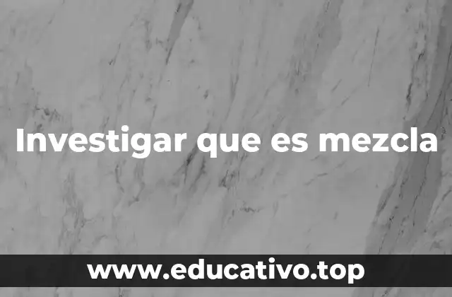 El concepto detrás de la combinación de sustancias