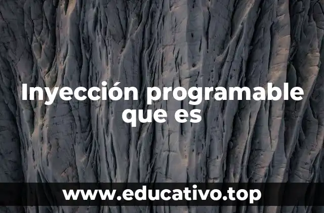 Inyección programable que es