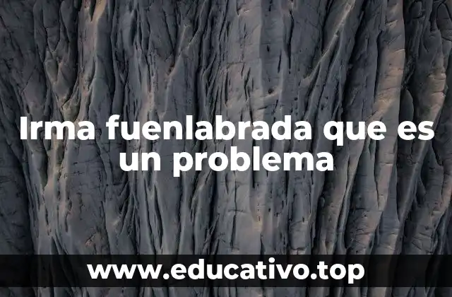 Irma fuenlabrada que es un problema