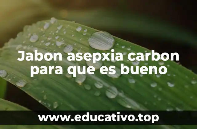 Jabon asepxia carbon para que es bueno