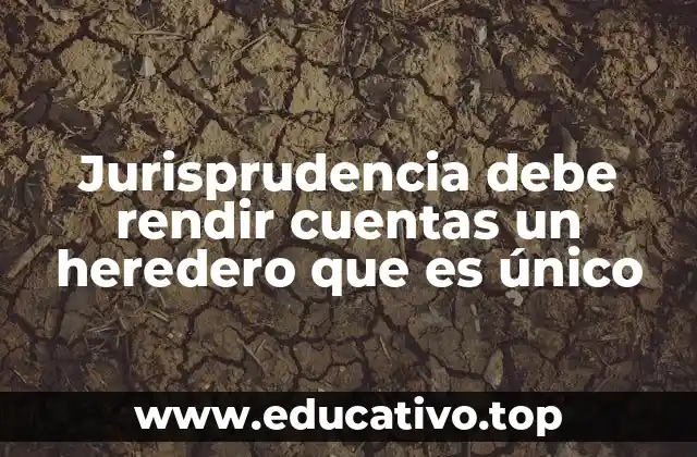 Responsabilidades legales del heredero único en la administración de la herencia