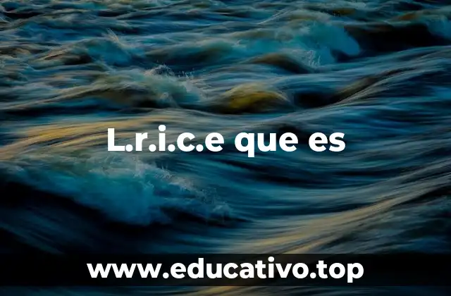 L.r.i.c.e que es
