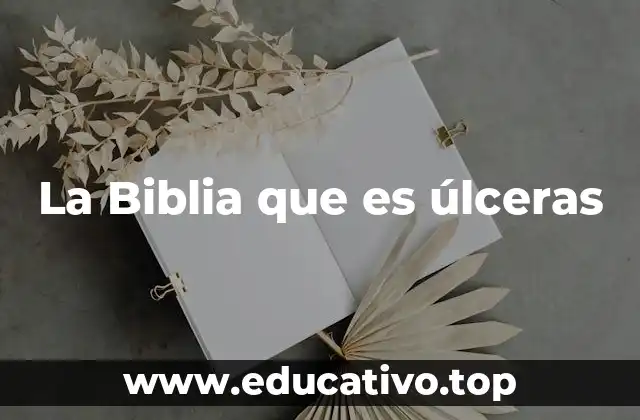La Biblia que es úlceras