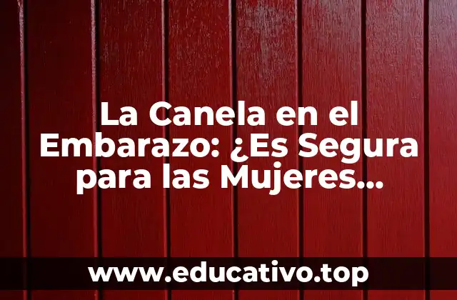 La Canela en el Embarazo: ¿Es Segura para las Mujeres Embarazadas?