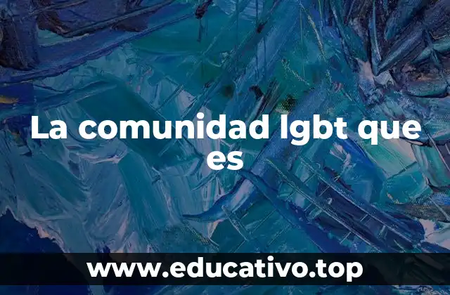 La comunidad lgbt que es