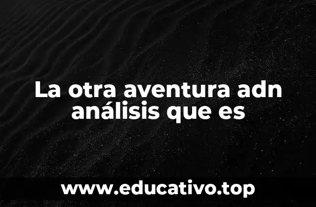 La otra aventura adn análisis que es