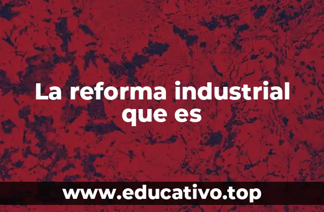 La reforma industrial que es