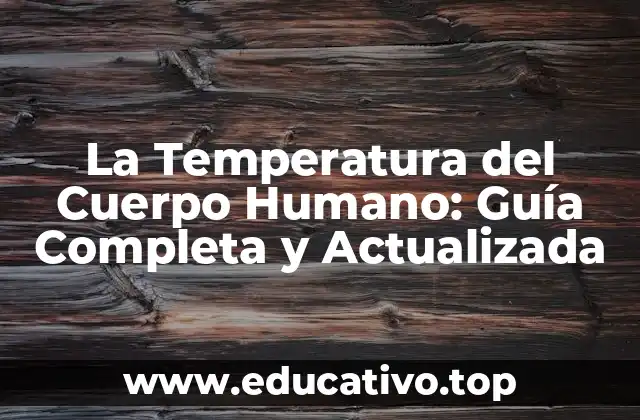 La Temperatura del Cuerpo Humano: Guía Completa y Actualizada