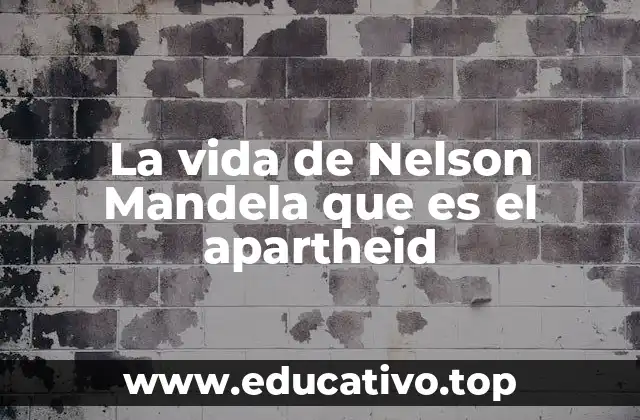 La vida de Nelson Mandela que es el apartheid