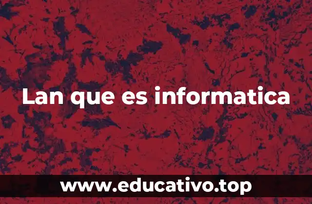 Lan que es informatica